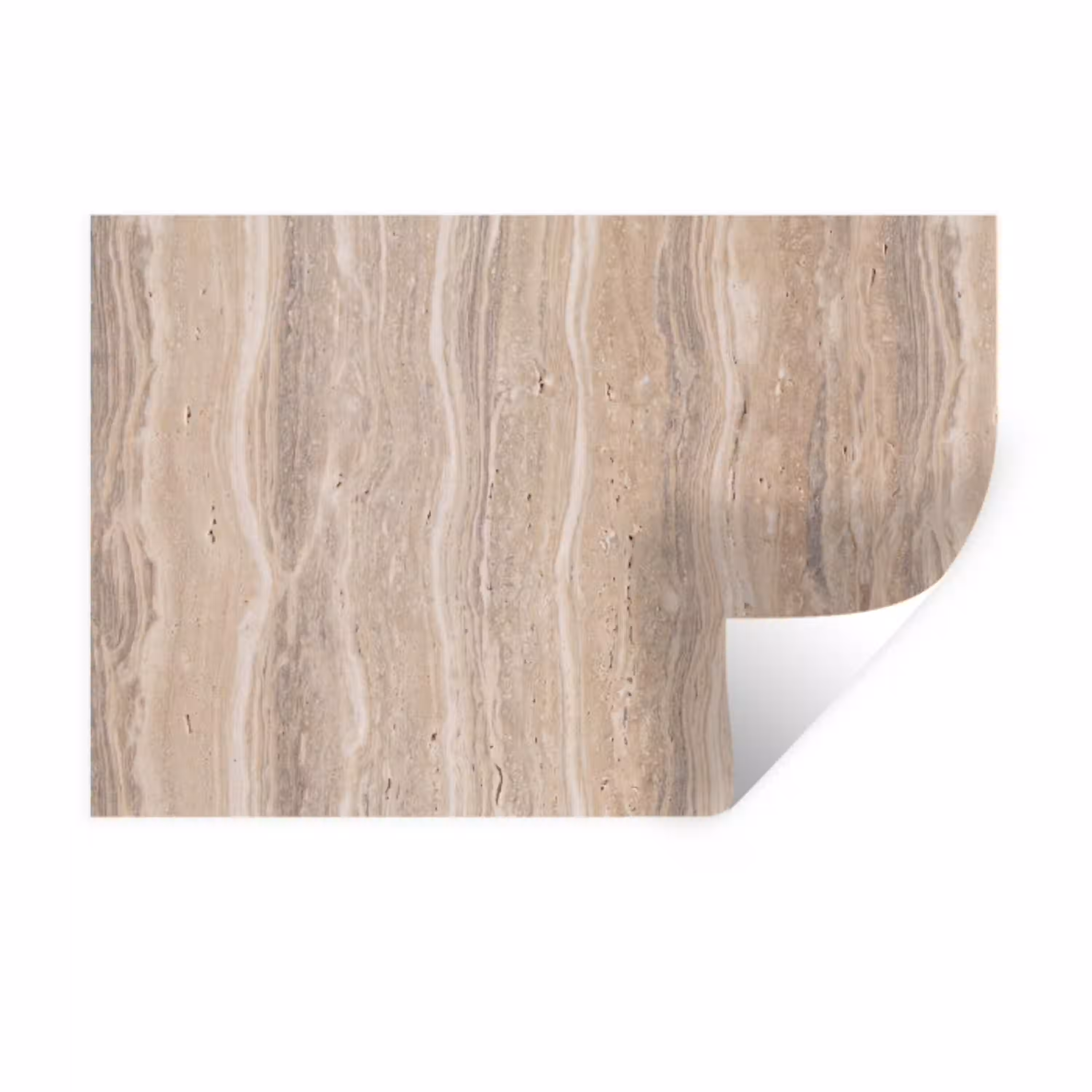 Steen - Patroon - Textuur - Natuurlijk - Beige Muursticker klein -3d