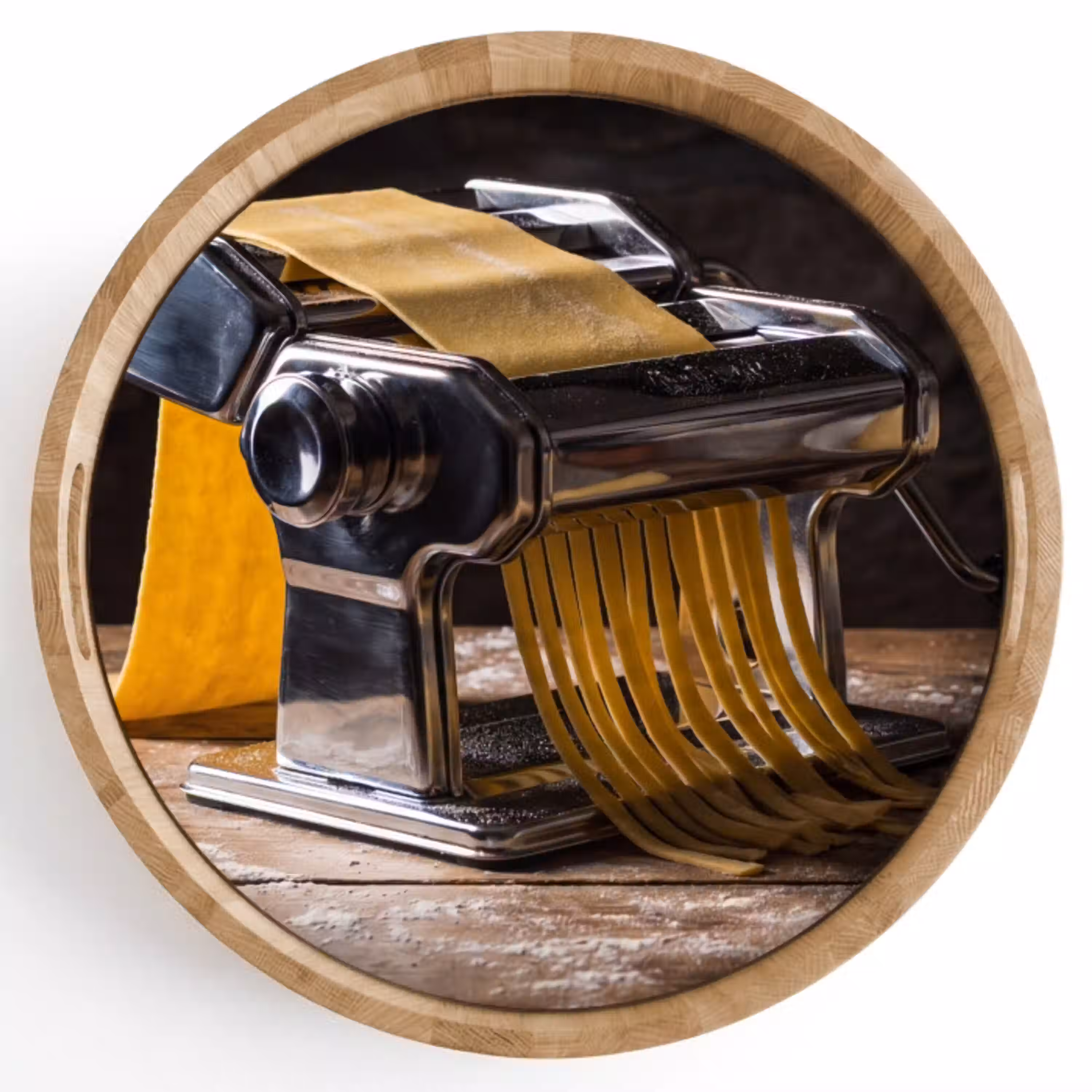 Pasta - Vers - Koken Dienblad Rond middel -z3d_shopping