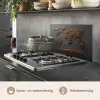 Wereldkaart - Koffie - Grijs keuken achterwand spatscherm klein -usp_NL