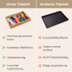 Abstract - Kleurrijk - Golven - Lijnen Dienblad Rechthoek middel -USP_VergelijkingDE