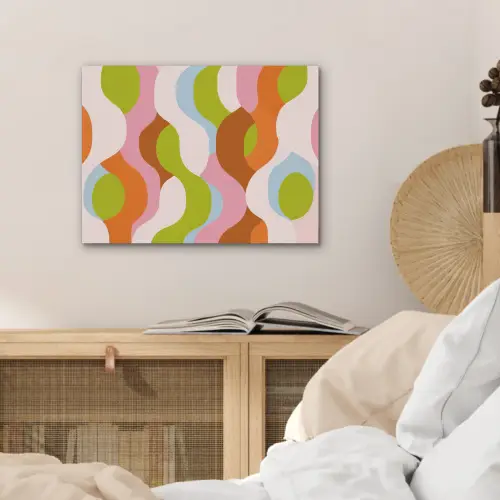 Abstract - Vormen - Roze PET vilt klein -sfeer3