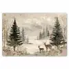 Bos - Herten - Winter - Sneeuw Placemat vinyl groot -zzsfeer1_Kitchenyeah-website
