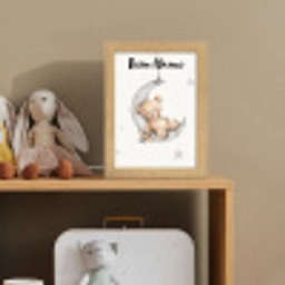 Beer - Maan - Sterren - Kinderen Light Box met kabel (Kinderlampje) klein -sfeer2_kind