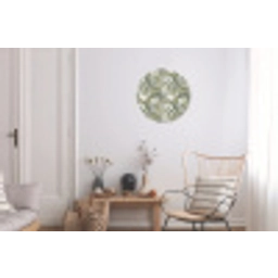 Botanisch - Bloemen - Groen Wandcirkel aluminium klein 190 -woonkamer