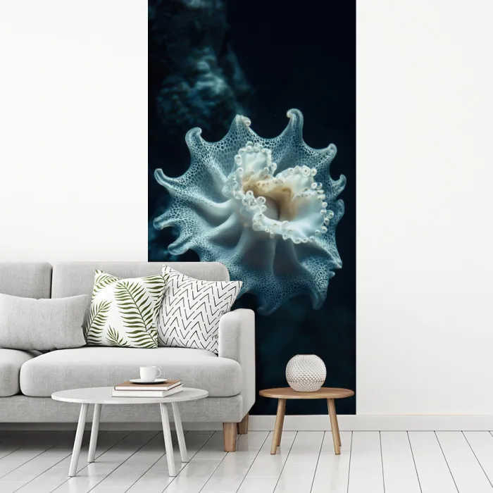 Zeewezen - Wit - Golven - Water fotobehang vinyl groot -woonkamer
