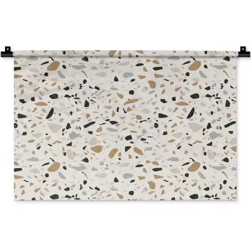Terrazzo -  Patroon - Staal Wandkleed katoen klein 269 -zz3d