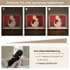 Abstract - Moeder - Kind - Rood Light Box met batterij (Wandlamp) middel -USP_dimbaarNL