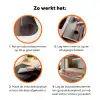 Illustratie - Vogels - Abstract - Roze Inductie beschermer vinyl 3mm klein -zzzzzzz-td-werking