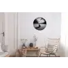 Golfbal - Wazig - Zwart Wandcirkel aluminium klein -woonkamer
