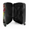 Chimpansee voor graffiti muur NBS - Handbagage koffer - Unisex middel -binnenkant