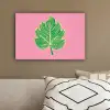 Blad - Groen - Illustratie - Minimalistisch canvas 2cm klein -sfeer3