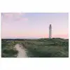 Vuurtoren - Duinlandschap - Zee poster papier klein -3d