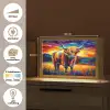 Schotse hooglander - Kunst - Koe - Dieren - Landschap Light Box met kabel (Tafellamp) klein -USP_websiteoverzichtNL