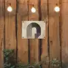 Boog -  Strepen - Minimalistisch - Zwart tuinposter los doek klein -sfeer1