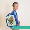 Sluipende jager met bladeren Kinderrugzak - Blauw middel -sfeer3_NL