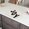 Kerst - Quote - Joy - Zwart - Feestdagen Inductie beschermer vinyl 3mm middel -sfeer8