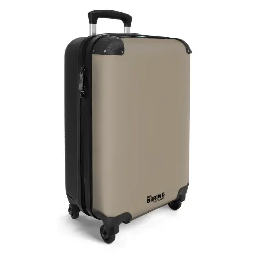 Taupe-achtige bruintint NBS - Handbagage koffer - Kinderen Unisex middel -productfoto_3d