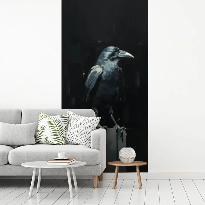 Raaf - Vogels - Zwart fotobehang vinyl groot -woonkamer