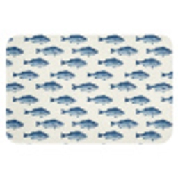 Vis - Patroon - Blauw WCmat klein 1009 -3d