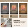 Zee - Boot - Wolken - Oranje Light Box met kabel (Tafellamp) klein -USP_lichtkleurDE