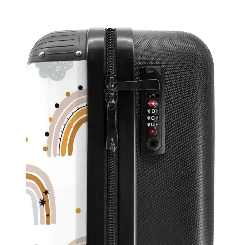Regenboogregen Koffer - NBS - Handbagage middel -slot