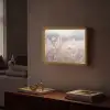 Graspluimen - Wind - Beige - Mistig Light Box met batterij (Wandlamp) middel -sfeer1