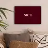 Nice - Bordeaux - Roze canvas 2cm klein -sfeer1