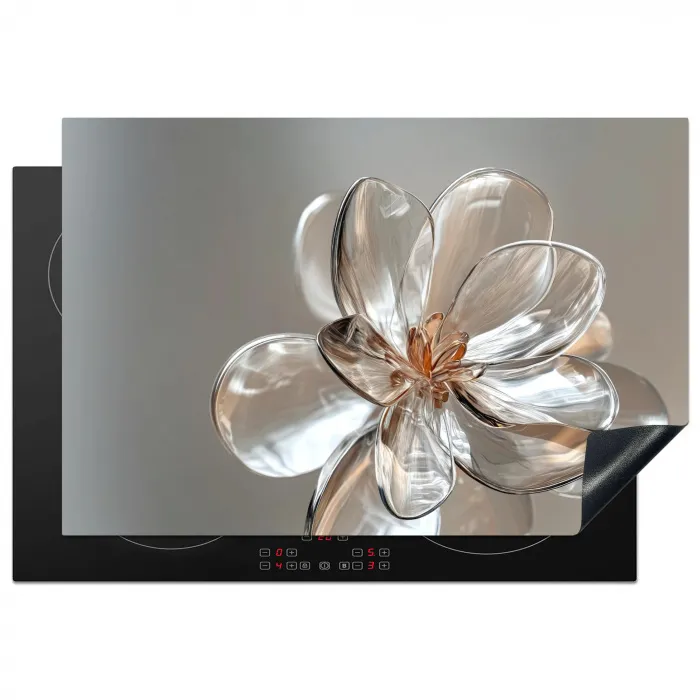 Bloem - Glazen - Doorzichtig Inductie beschermer vinyl 3mm klein -3d