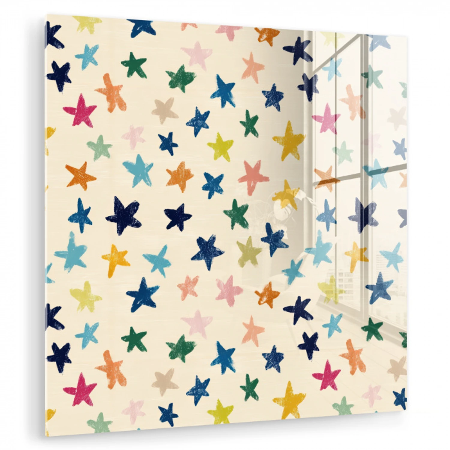 Patroon - Sterren - Kleurrijk plexiglas 5mm klein 11 -zzzproduct_nieuw