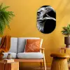 Adelaar - Portret - Roofvogels - Zwart - Wit - Vogel Wandcirkel Ovaal Forex klein -sfeer4