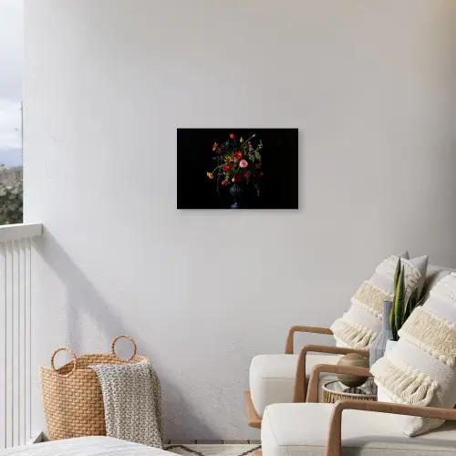 Bloemen - Bessen - Klassiek Tuinposter op houten frame 2 cm dik klein -sfeer1