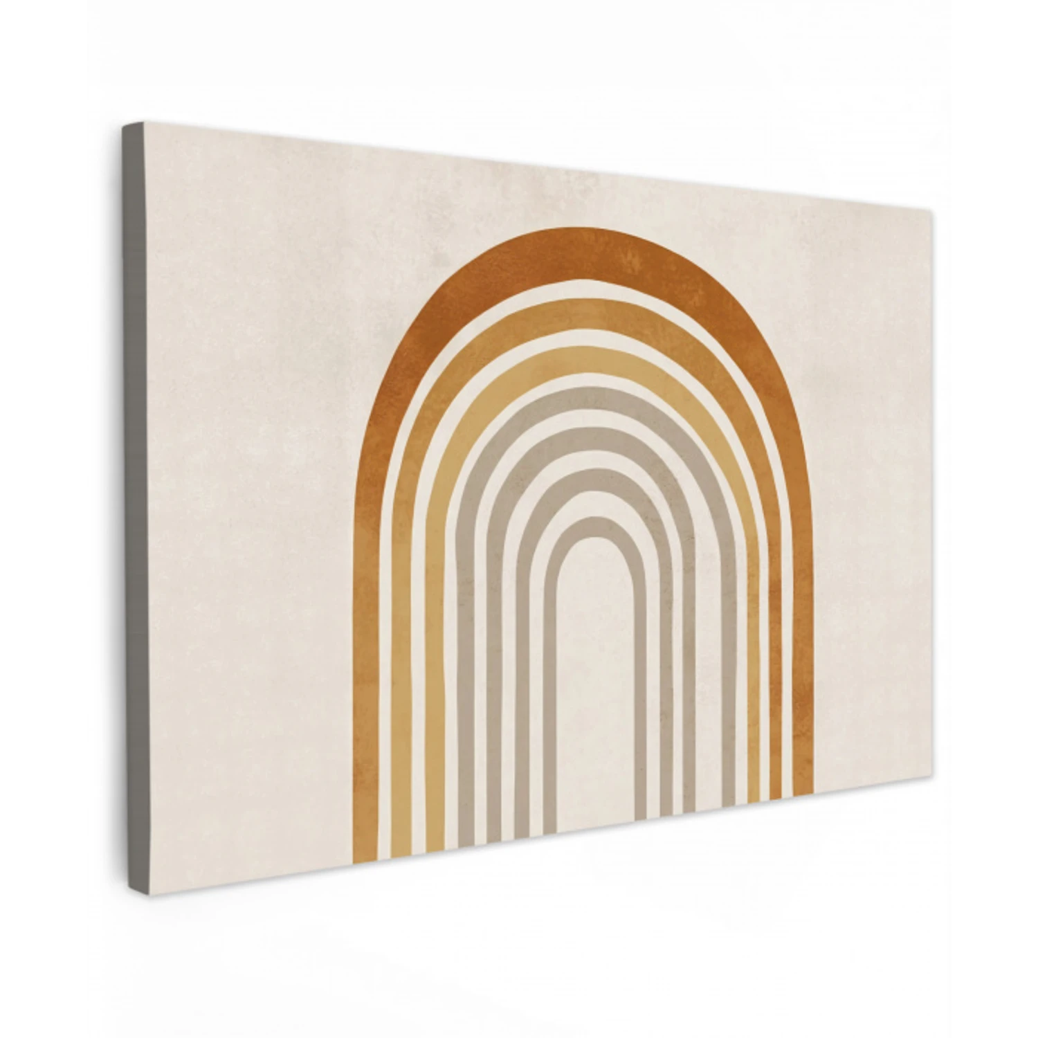 Minimalistisch - Boog - Lijnen - Beige canvas 2cm klein -z3d