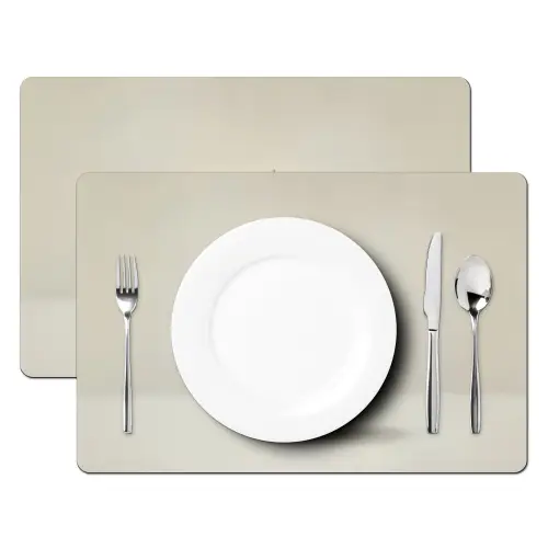 Knoflook - Natuurlijk - Beige Placemat vinyl groot -zzsfeer2_Kitchenyeah-website