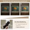 Bloemblaadjes - Afrikaan - Oranje - Wazig Light Box met batterij (Wandlamp) middel -USP_dimbaarNL