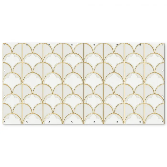 Mozaïek - Bogen - Goud Balkonbeschermer Duitsland klein 596 -zz_3d
