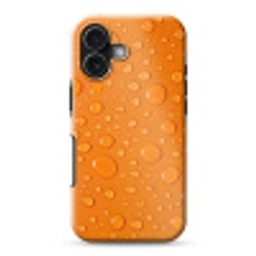 Water - Druppels - Oranje Toughcase MagSafe Apple iPhone 17 klein -3d