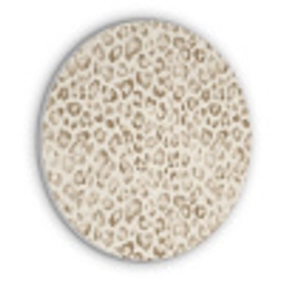 Luipaard - Klassiek - Beige Akoestische PET Vilt - Rond klein 838 -3d