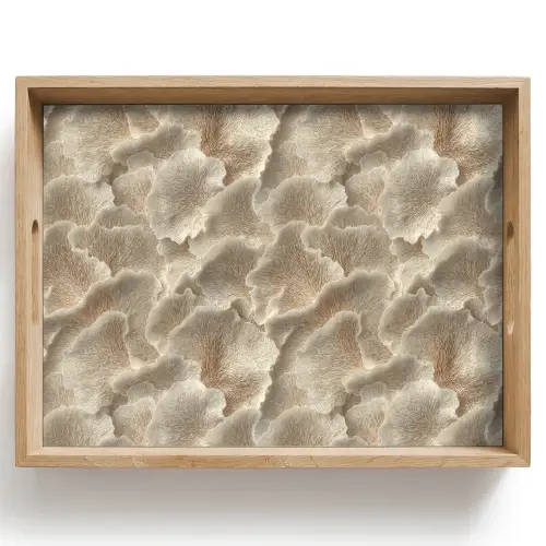 Waaierstructuren - Beige - Vezeltextuur Dienblad Rechthoek middel 911 -z3d_shopping