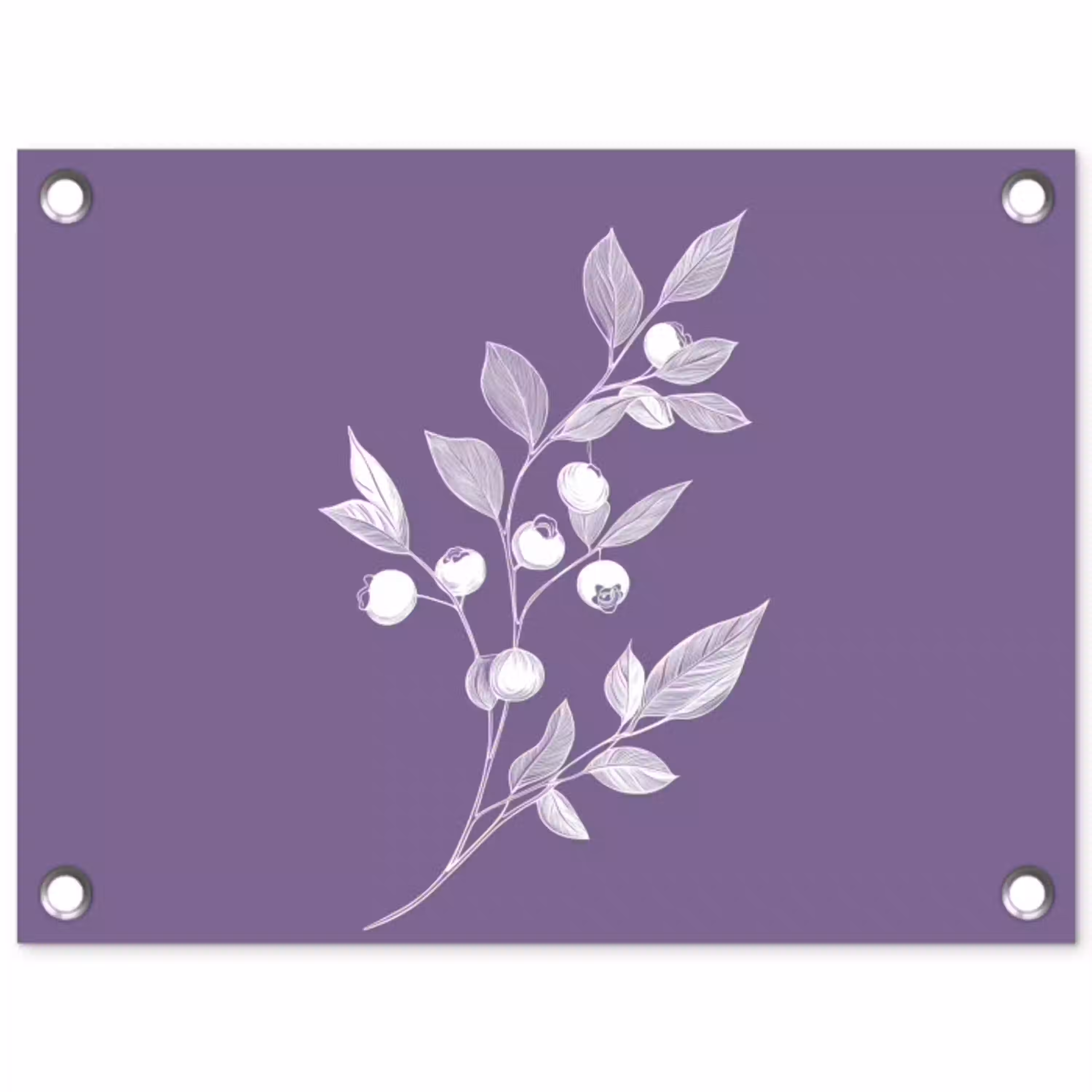 Tak - Sierlijk - Bladeren - Minimalistisch tuinposter los doek klein -3d