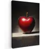 Apple - Hart - Rood Tuinposter op houten frame 2 cm dik klein -3d