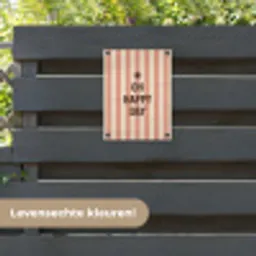 Quote - Zomer - Strepen tuinposter los doek klein -sfeer3