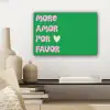 Amor - Valentijn - Groen - Tekst canvas 2cm klein -sfeer6
