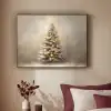 Kerst - kerstboom - Sneeuw - Art Textielframe zwart klein -sfeer1