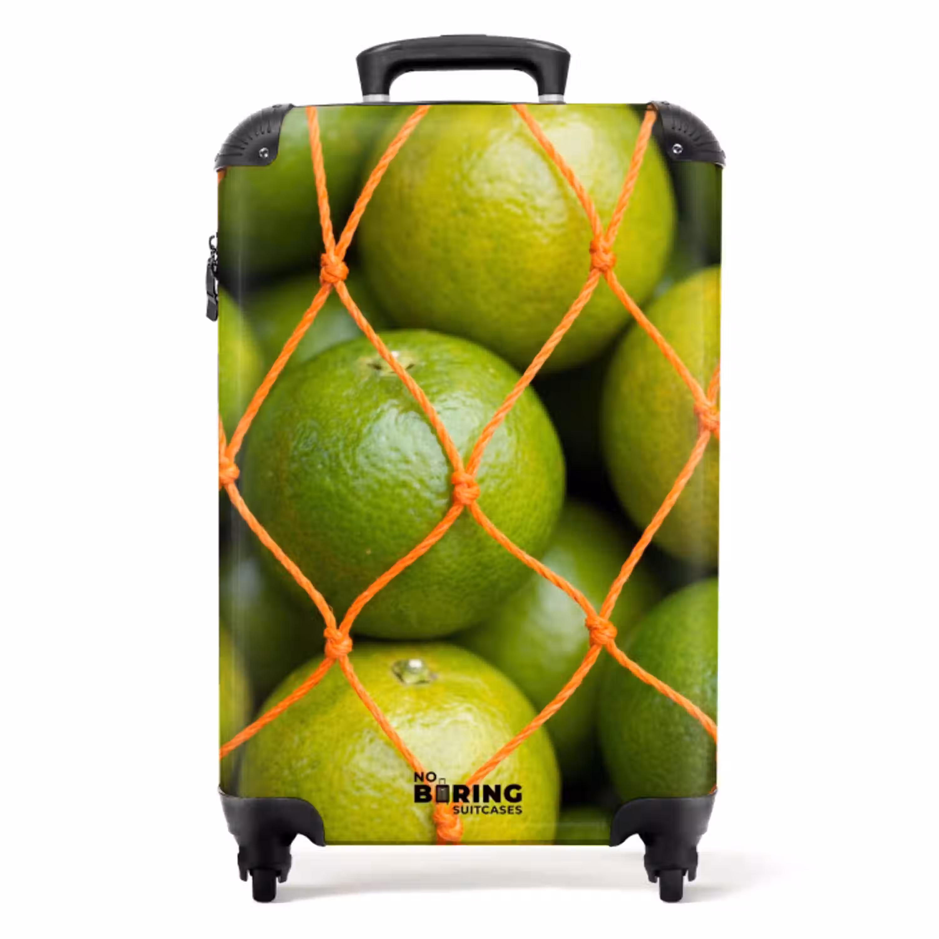 Eten - Net - Groen - Markt NBS - Handbagage koffer - Volwassenen Unisex middel -productfoto_recht