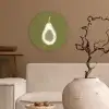 Avocado - Minimalistisch - Illustratie - Groen Wandcirkel plexiglas klein -sfeer1
