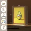 Avocado - Discobal - Geel - Glitter Light Box met kabel (Tafellamp) klein -USP_NL