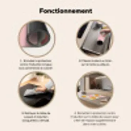 Eieren - Bloem - Roze Inductie beschermer vinyl 3mm middel -usfeer9_FR