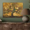 Boom - Levensboom - Abstract - Goud PET vilt klein -sfeer2