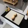 Pinda - Ruw - Beige Inductie beschemer met haakjes klein -sfeer1