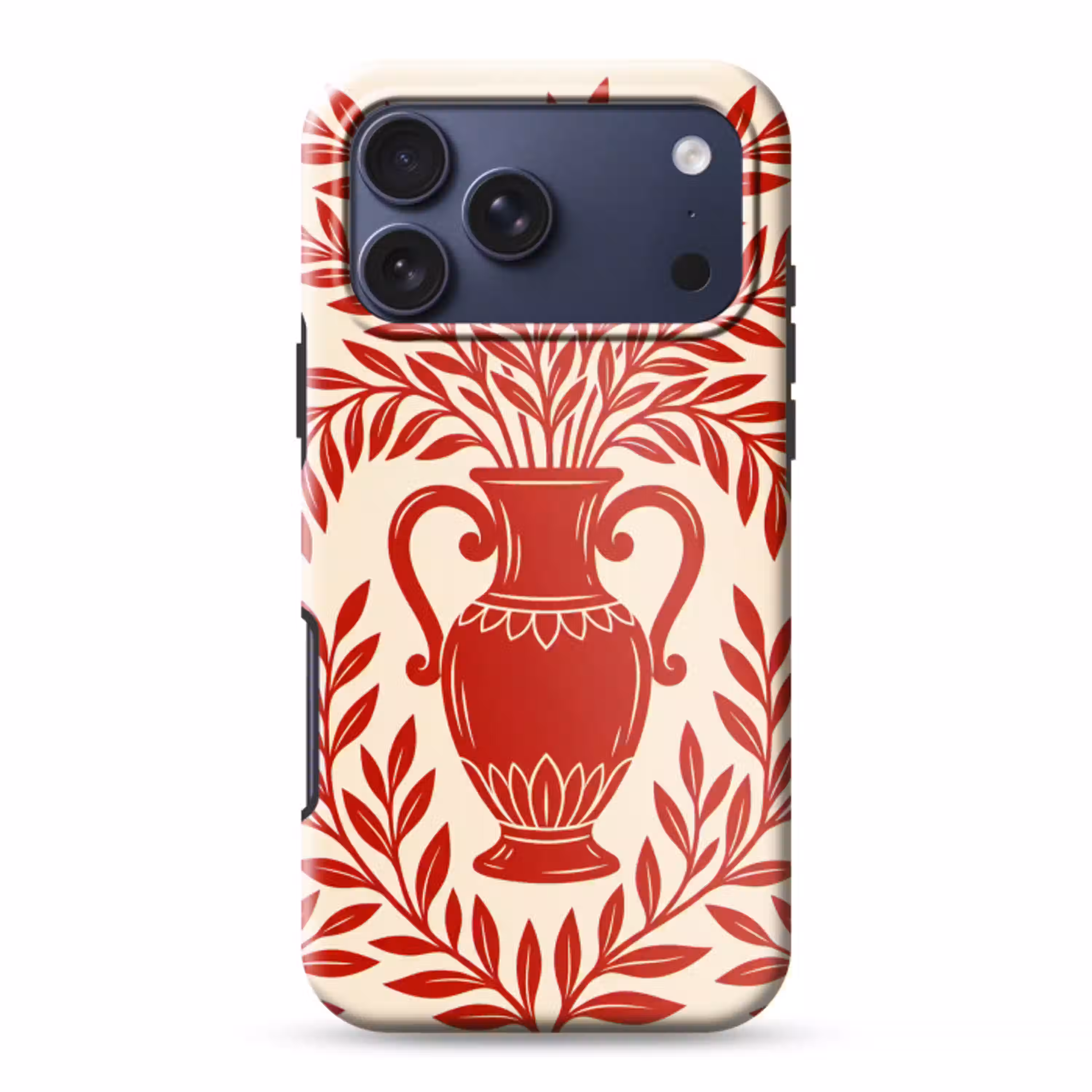 Vaas - Planten - Decoratie - Abstract - Rood Toughcase MagSafe Apple iPhone 17 Pro Max klein -3d